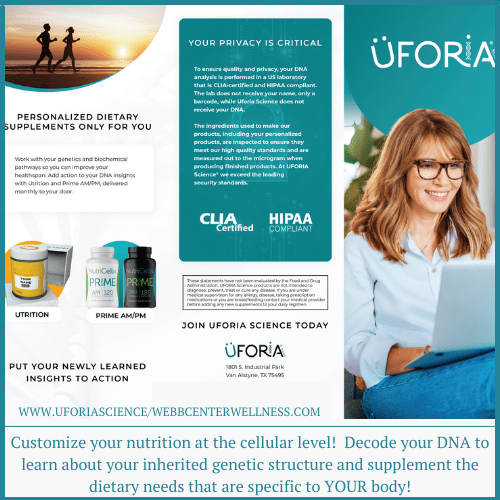 Uforia Supplements customized nutrition